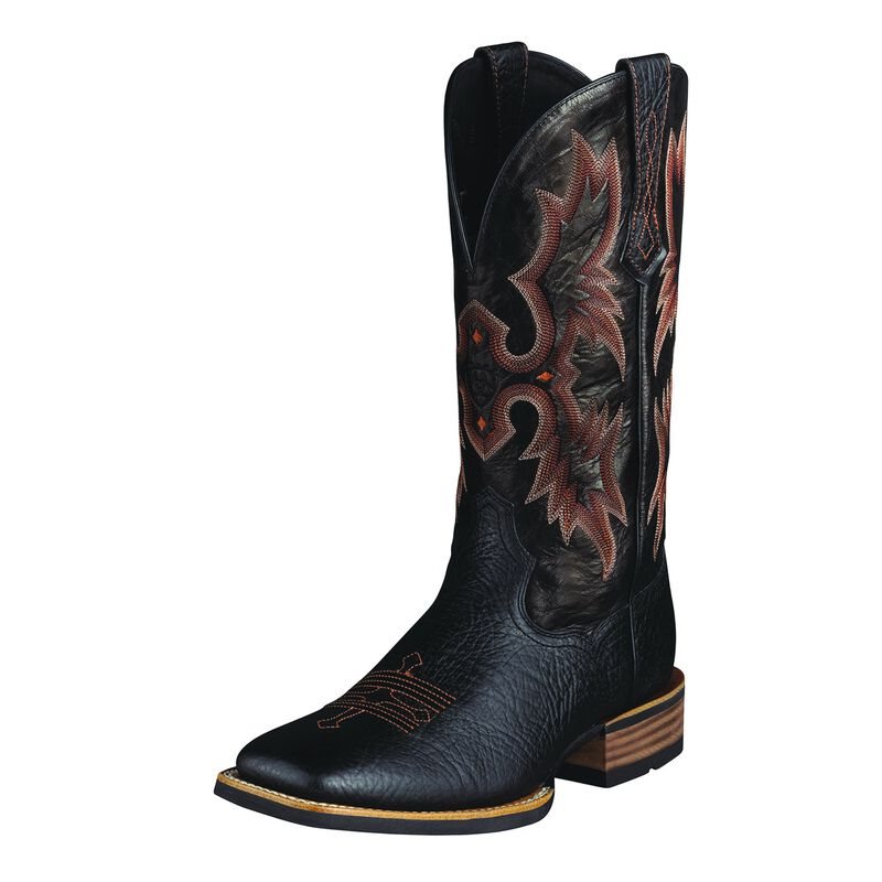 Ariat Western: Tombstone Botas Western Hombre - Negras / Rojas (RCVJO9870)